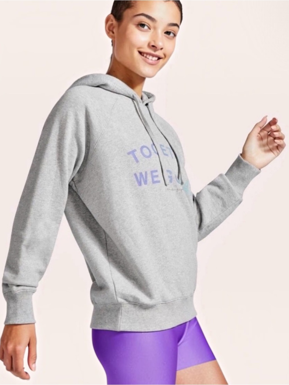 NEW Spiritual Gangster X Peloton Hoodie Gray Together We Go Far Womens Sizes NWT - Picture 4 of 13